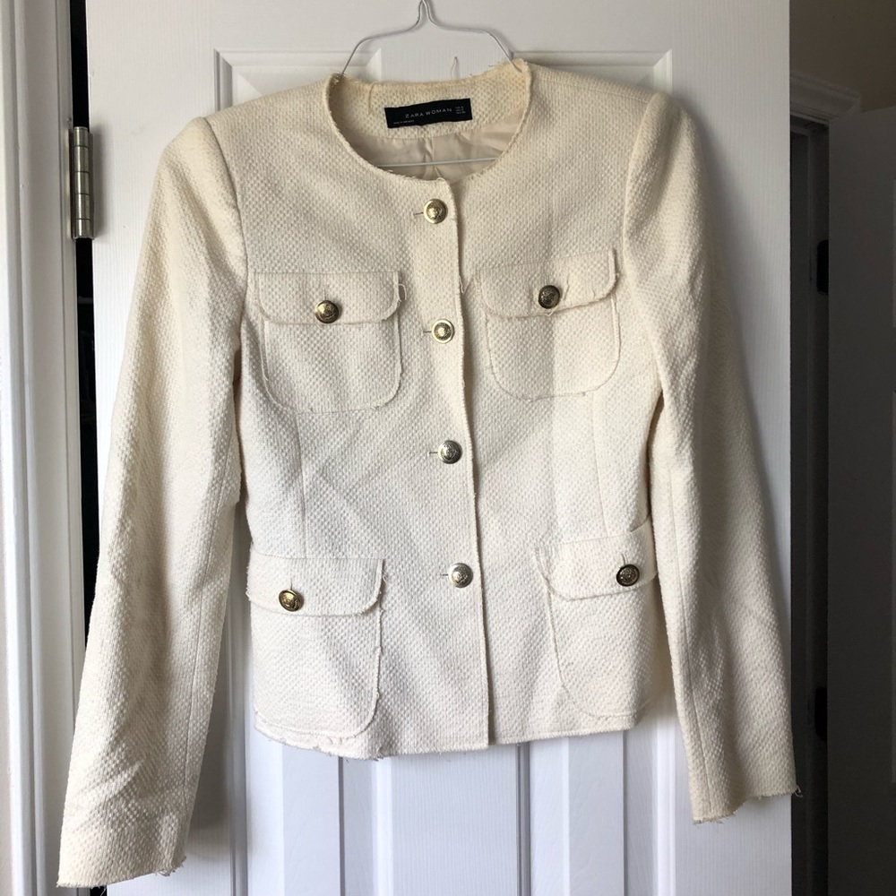 Zara woman cream jacket